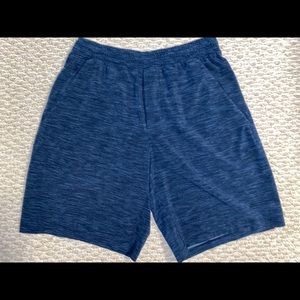 Navy Lululemon Pace Breaker Shorts 9” Inseam